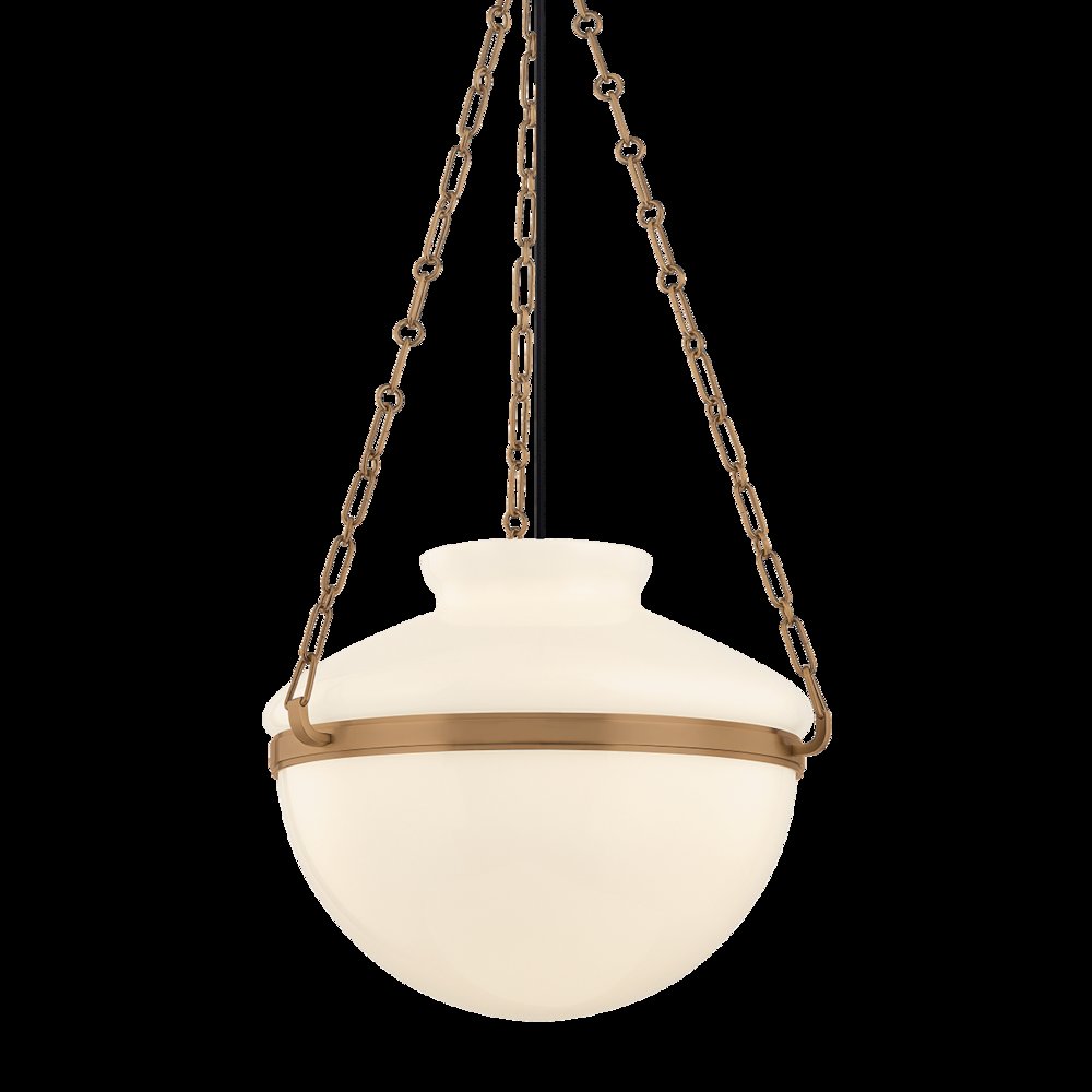 Paradigm Pendant, Patina Brass. Picture 1