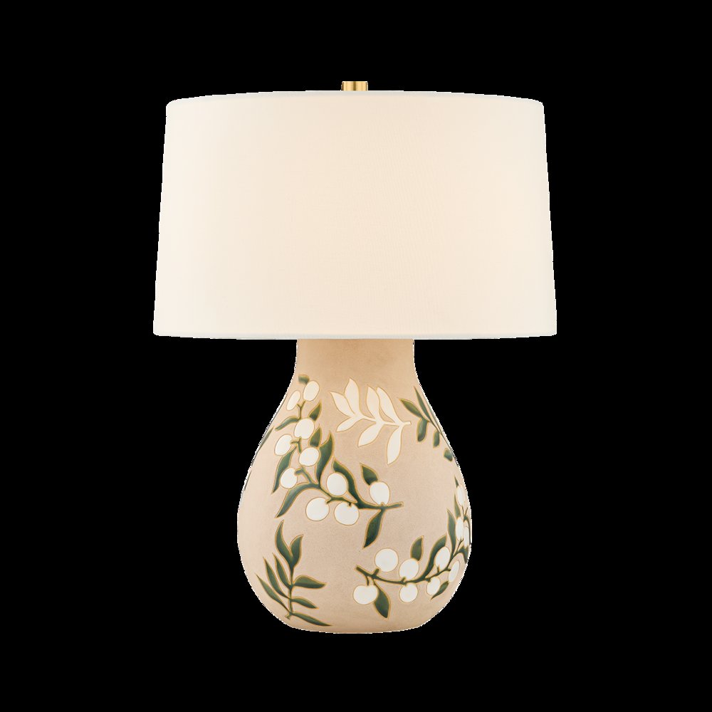Maeve Table Lamp, Aged Brass. Picture 1