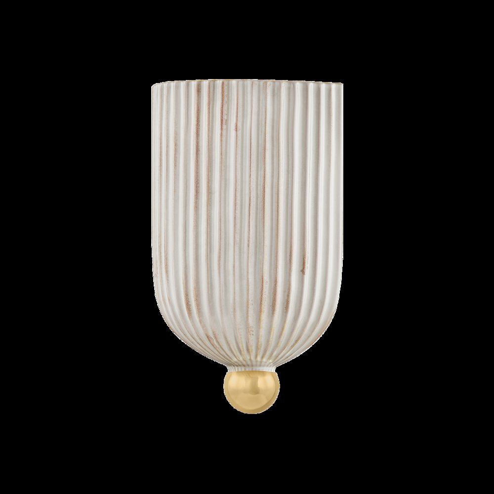 Amira Wall Sconce, Aged Brass. Picture 1