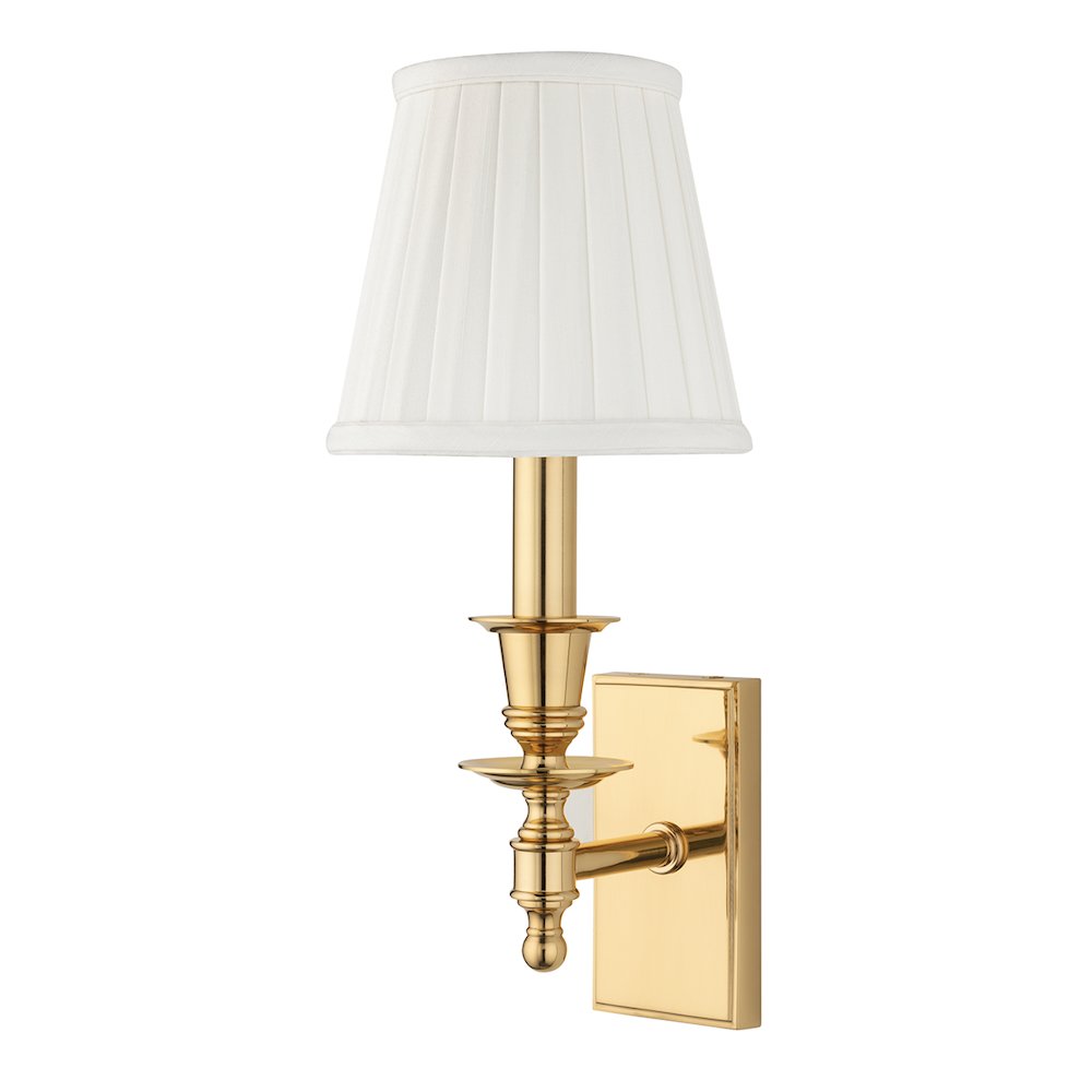 Ludlow Wall Sconce, Polished Brass. Picture 1