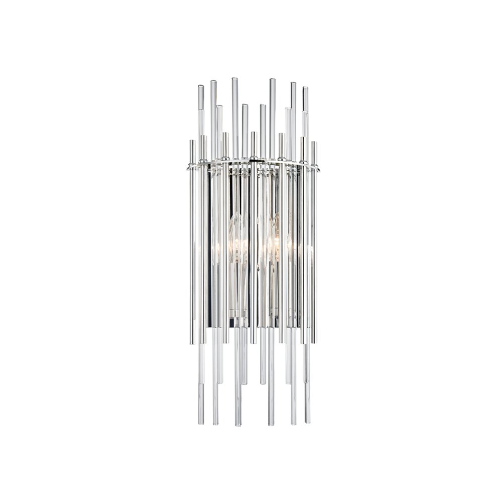 Wallis Wall Sconce, Polished Nickel. Picture 1