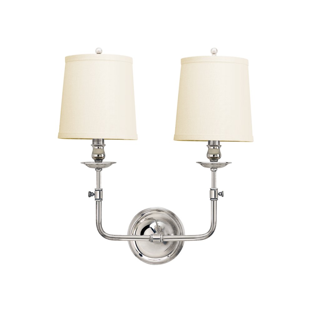 Logan Wall Sconce, Polished Nickel. Picture 1