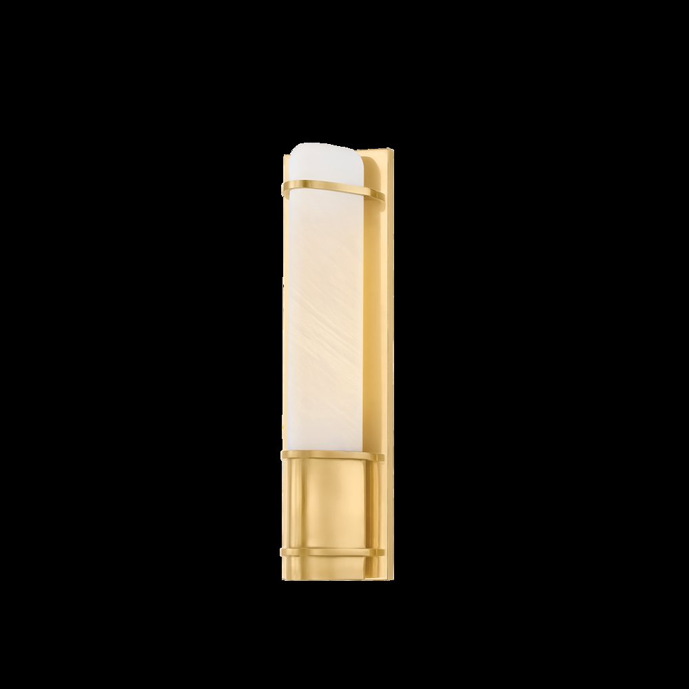 Tottenville Wall Sconce, Aged Brass. Picture 1