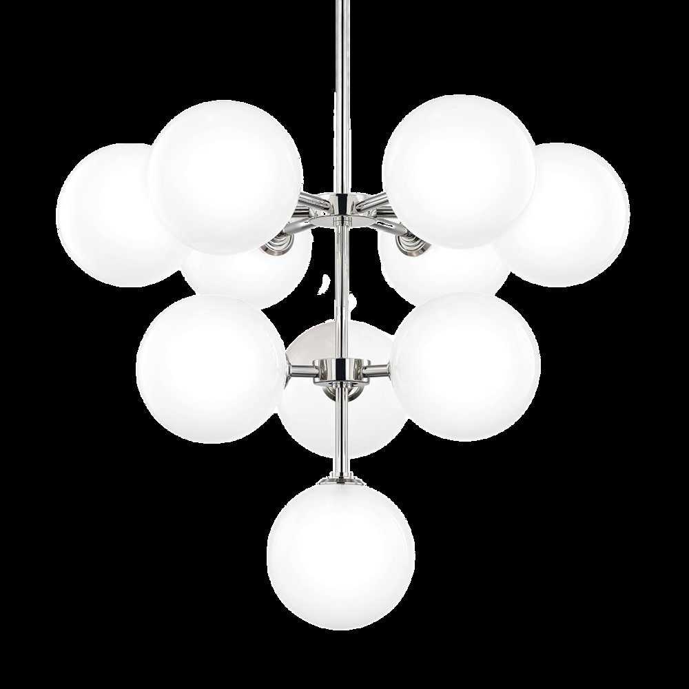 Ashleigh Chandelier, Polished Nickel. Picture 1