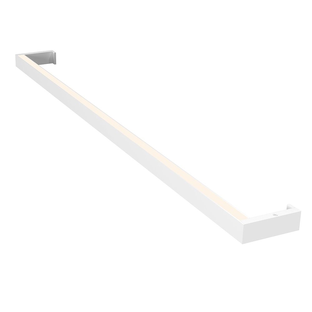 Thin-Line Wall Sconce, Satin White. Picture 1