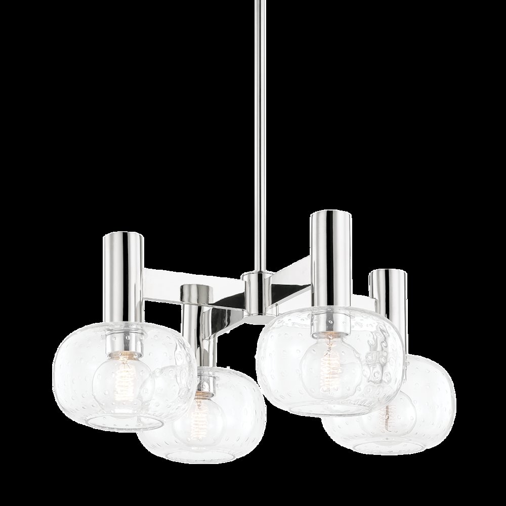 Harlow Chandelier, Polished Nickel. Picture 1