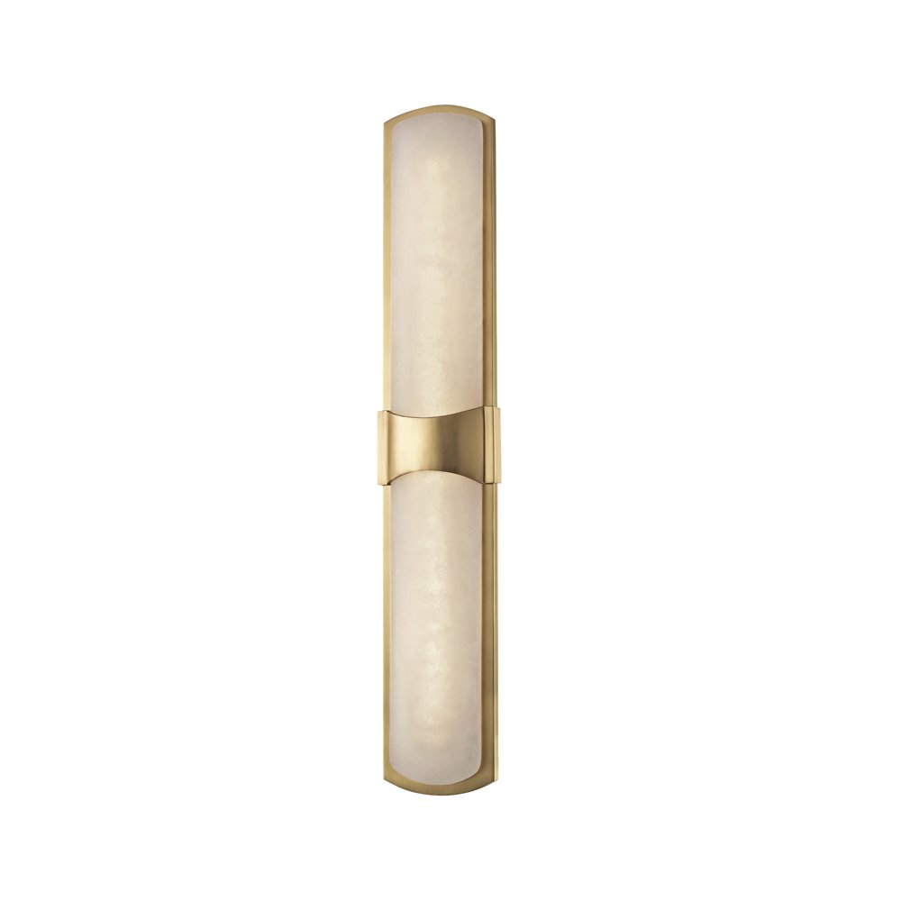 Valencia Wall Sconce, Aged Brass. Picture 1