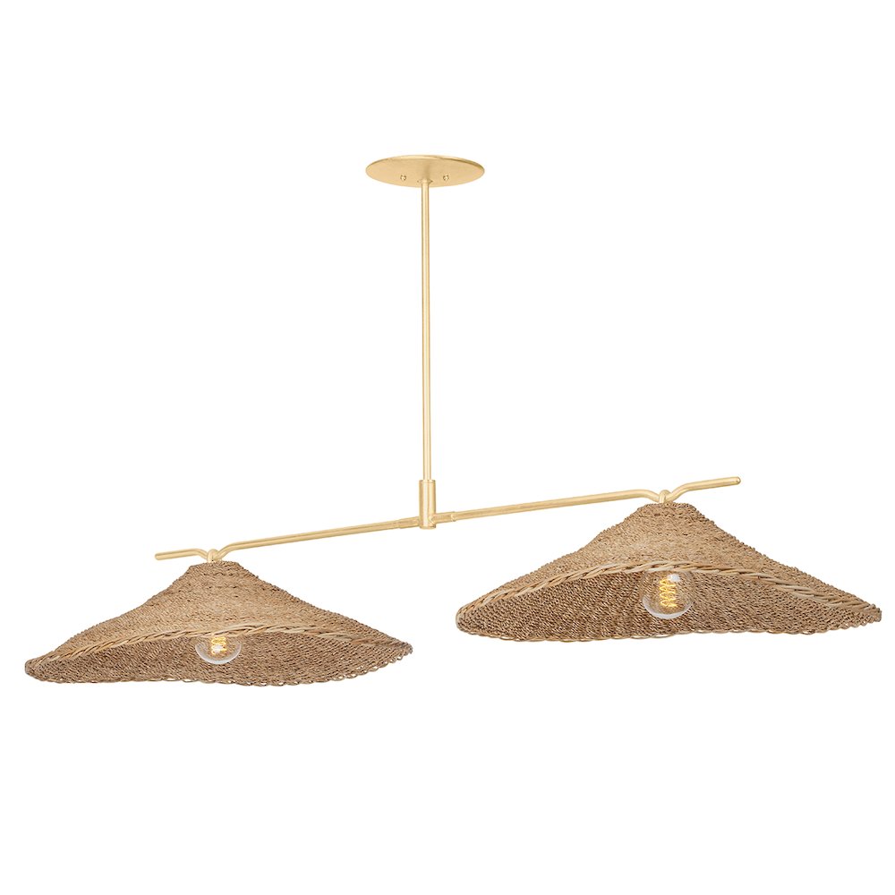 Valier Linear, Vintage Gold Leaf. Picture 1