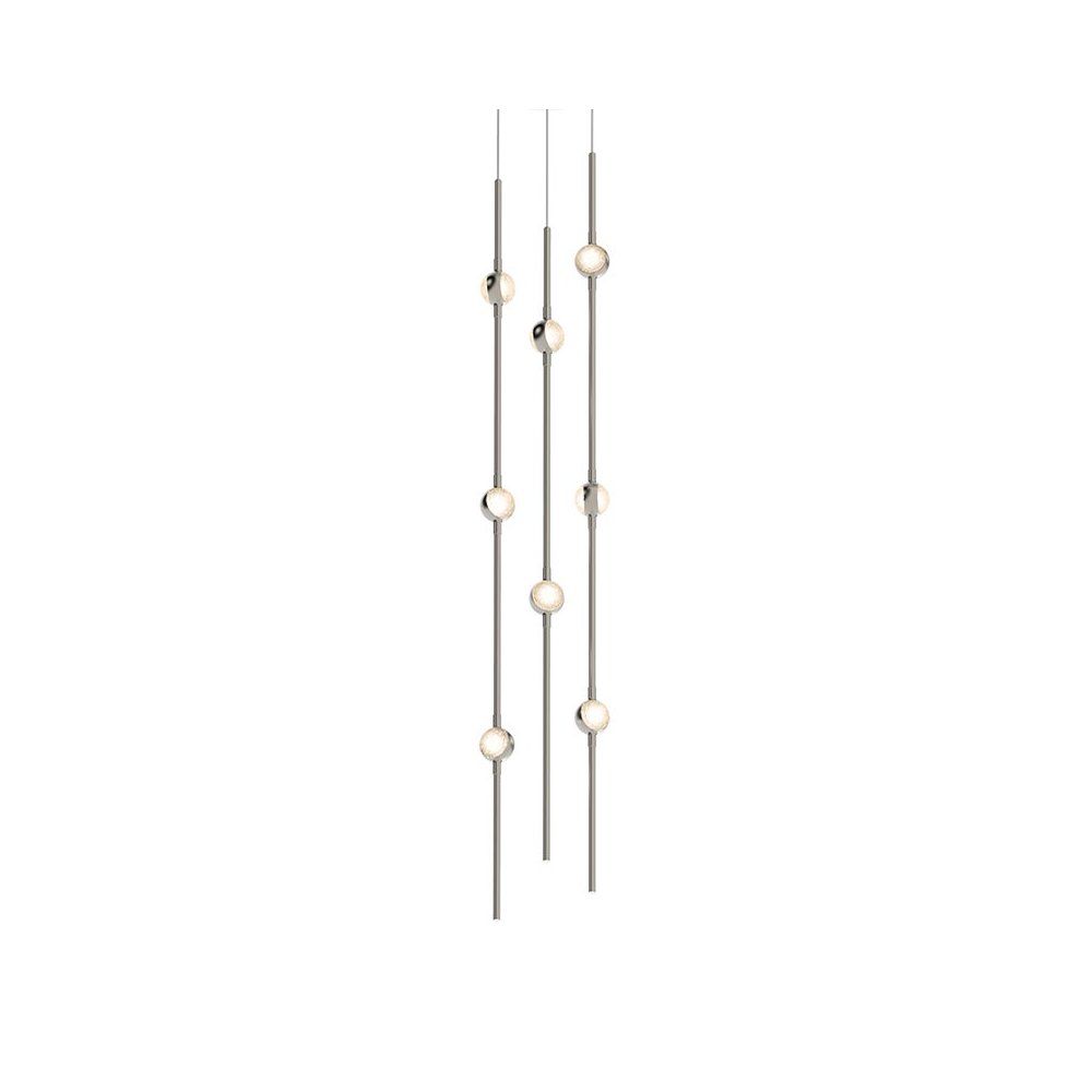 Constellation Chandelier, Satin Nickel. Picture 1