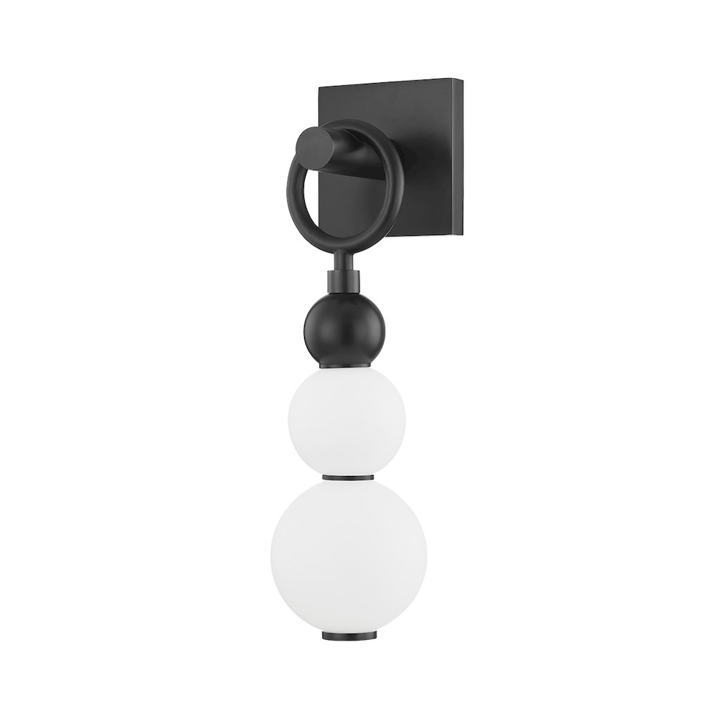 Perrin Wall Sconce, Black Brass. Picture 1