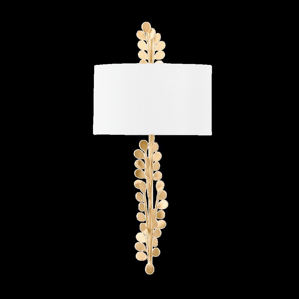 Adrienne Wall Sconce, Vintage Gold Leaf. Picture 1