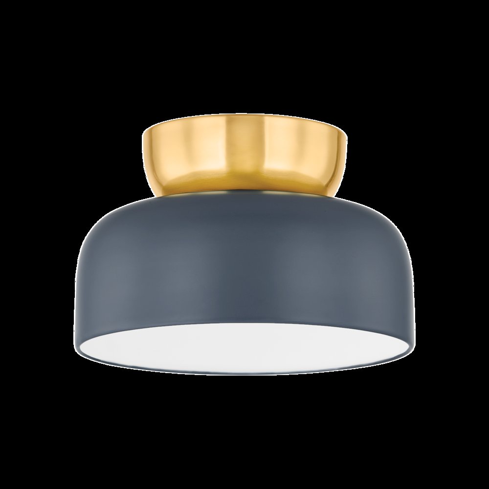 Batya Flush Mount, Aged Brass. Picture 1