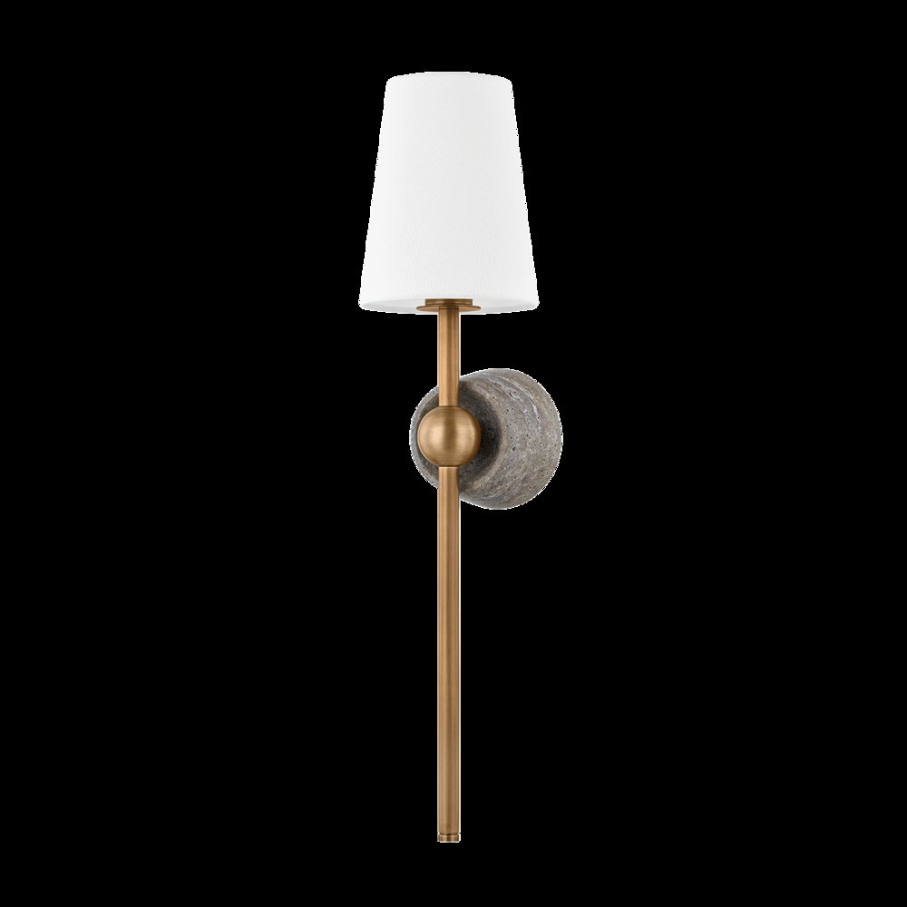 Los Vilos Wall Sconce, Patina Brass. Picture 1