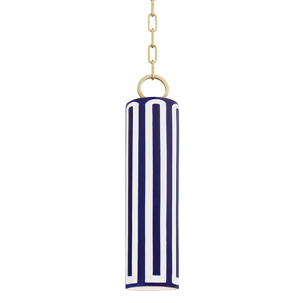 Brookville Pendant, Aged Brass. Picture 1