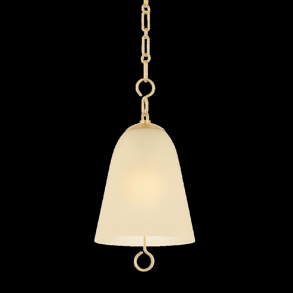 Christine Pendant, Aged Brass. Picture 1