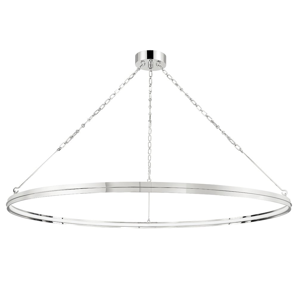 Rosendale Chandelier, Polished Nickel. Picture 1