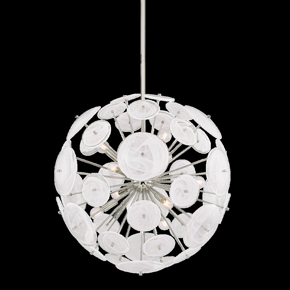 Tamara Chandelier, Polished Nickel. Picture 1