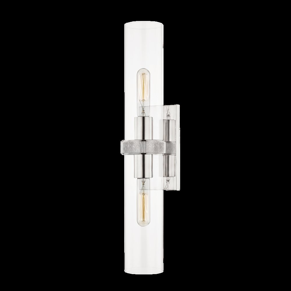 Briggs Wall Sconce, Polished Nickel. Picture 1