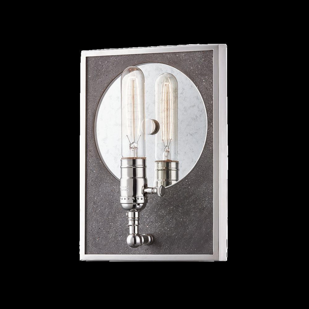 Ripley Wall Sconce, Polished Nickel. Picture 1
