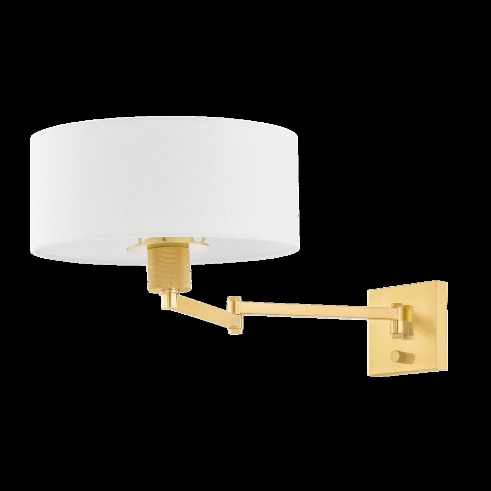 Sammy Wall Sconce, Aged Brass. Picture 1