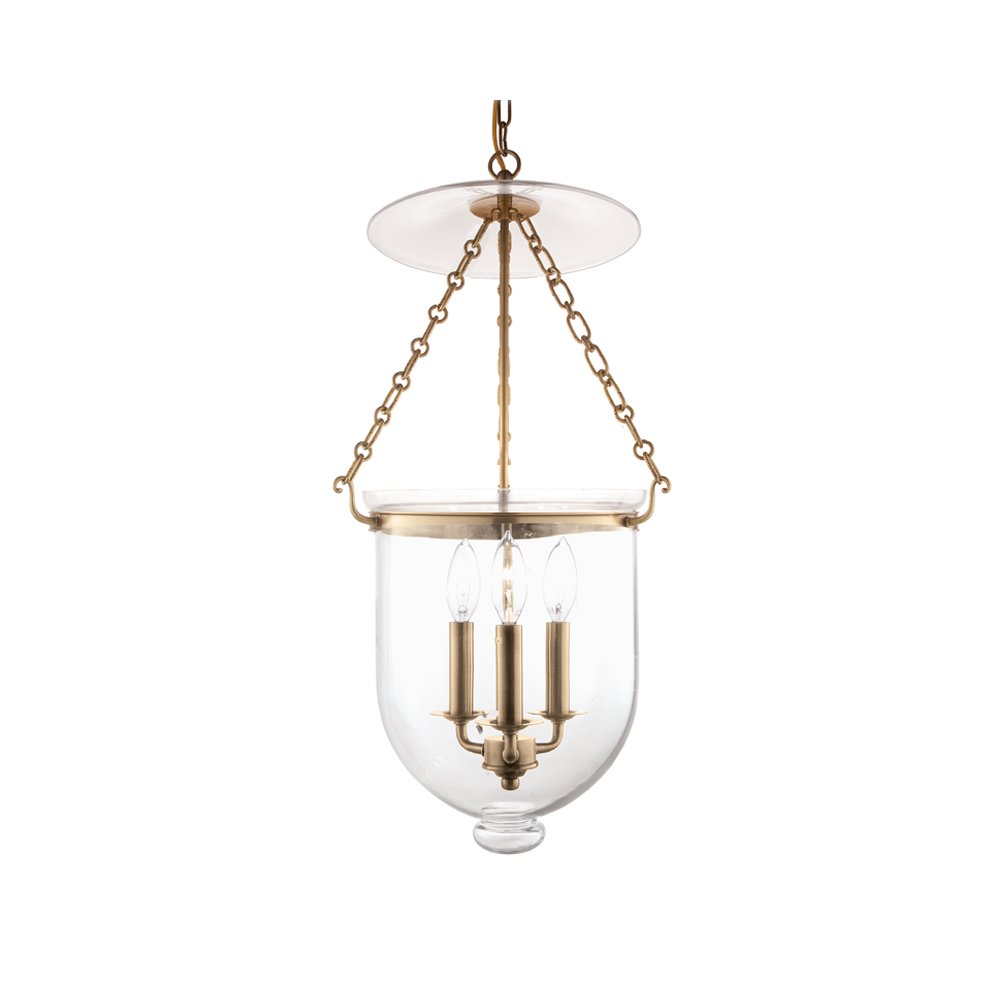 Hampton Pendant, Aged Brass. Picture 1