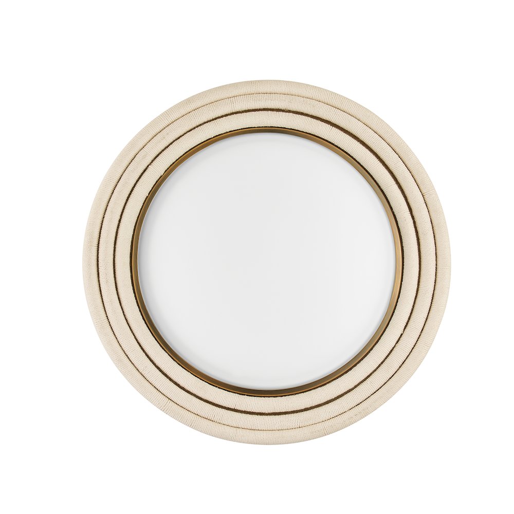 Zion Flush Mount, Patina Brass. Picture 1