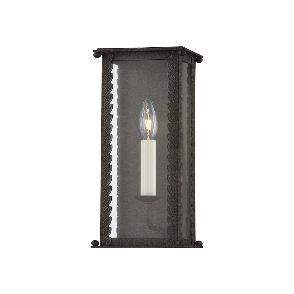Zuma Exterior Wall Sconce, French Iron. Picture 1