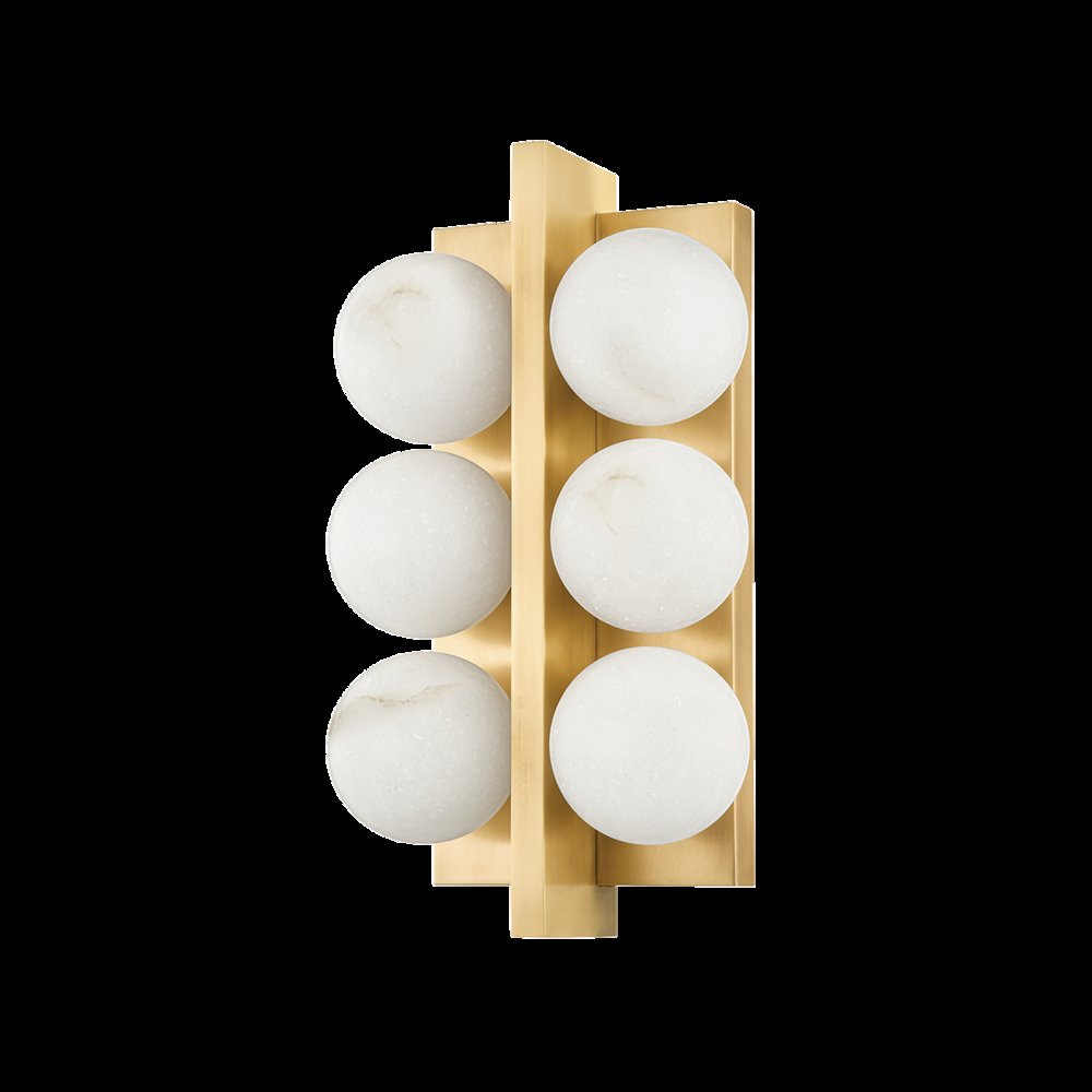 Emille Wall Sconce, Vintage Brass. Picture 1