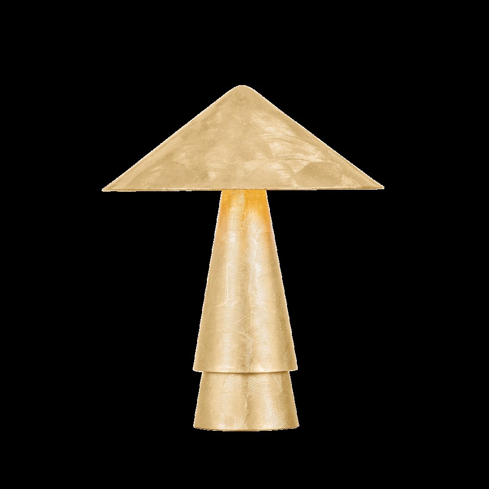 Foxton Table Lamp, Vintage Gold Leaf. Picture 1
