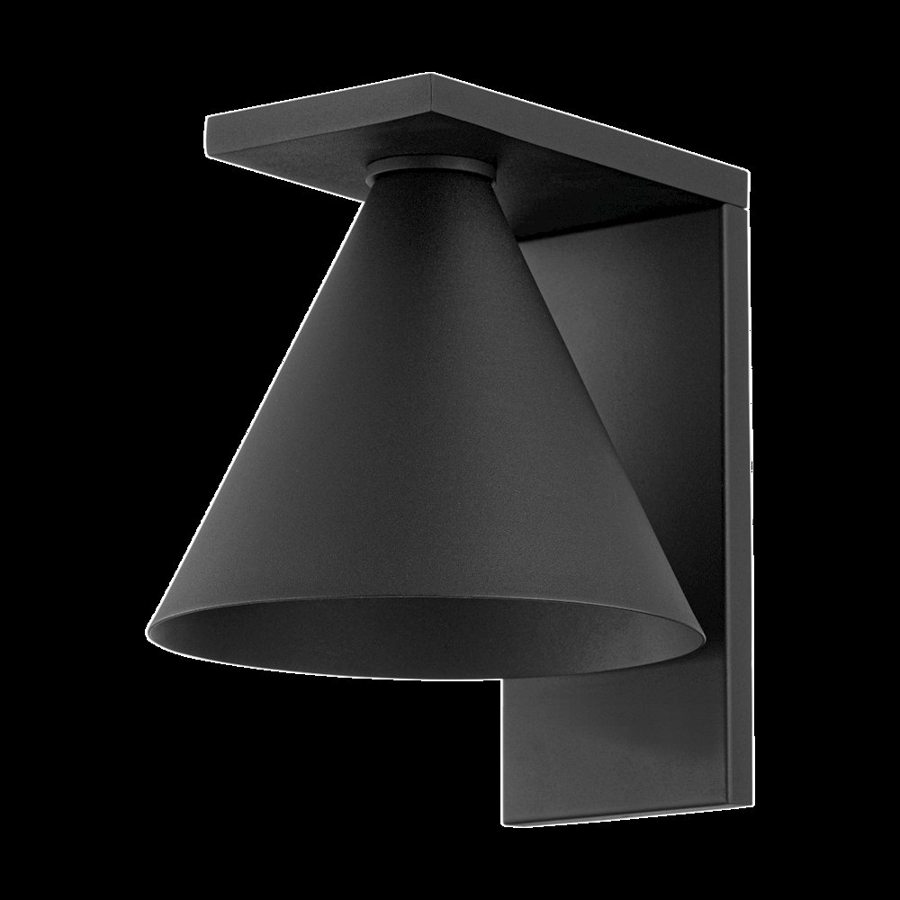 Sean Exterior Wall Sconce, Texture Black. Picture 1
