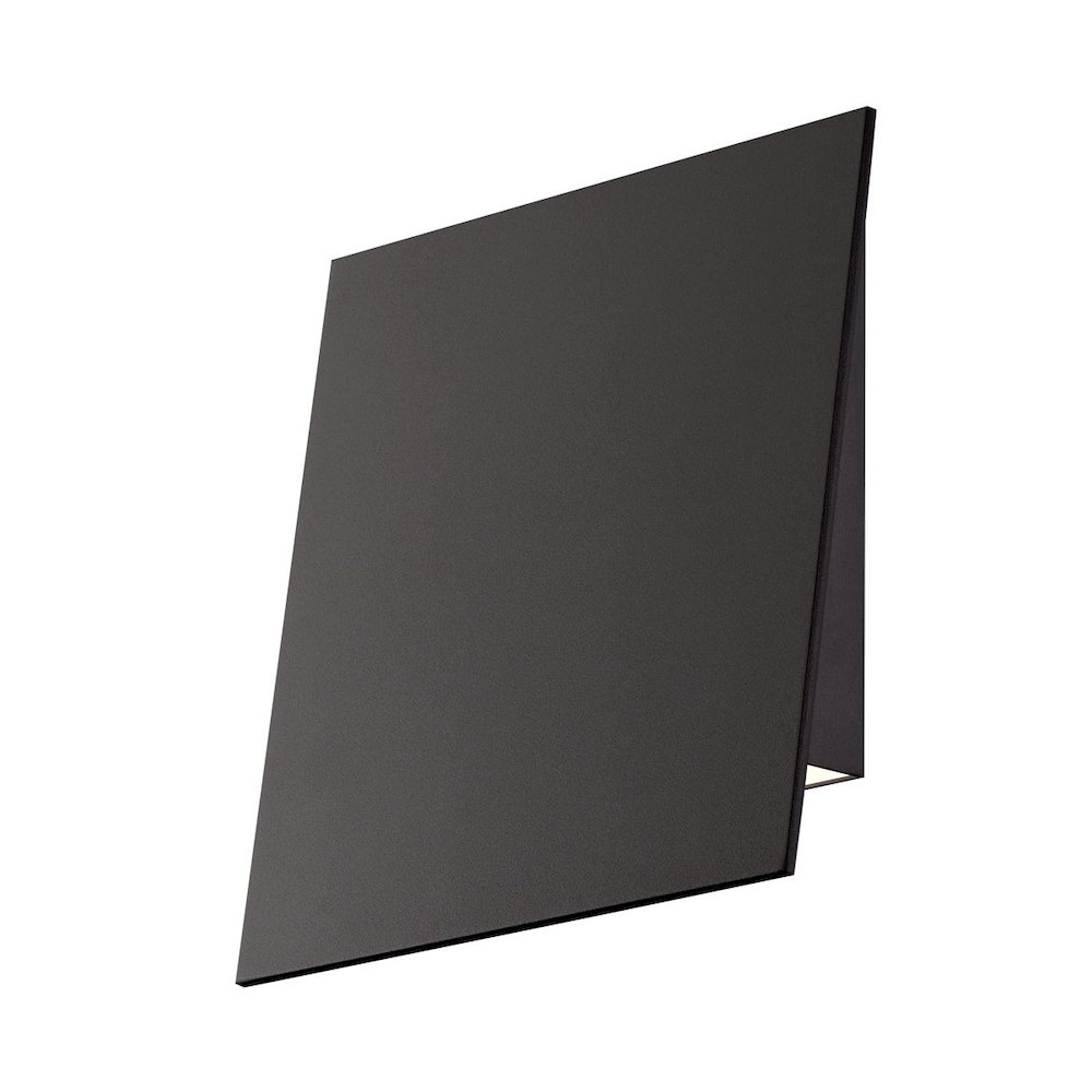 Angled Plane Wall Sconce, Textured Bronze. Picture 1