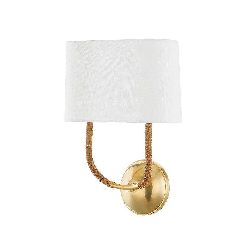 Webson Wall Sconce, Aged Brass. Picture 1