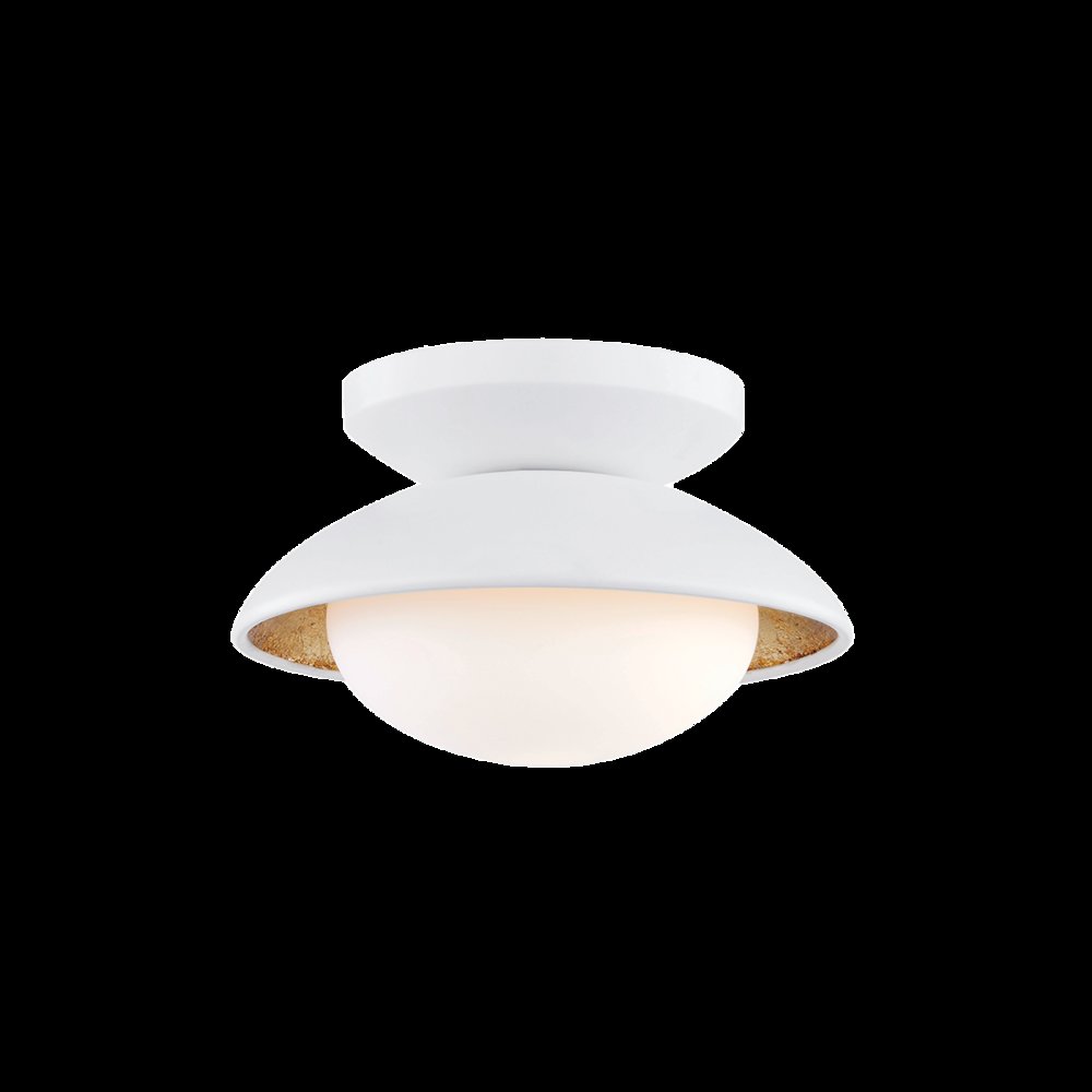 Cadence Semi Flush, White. Picture 1
