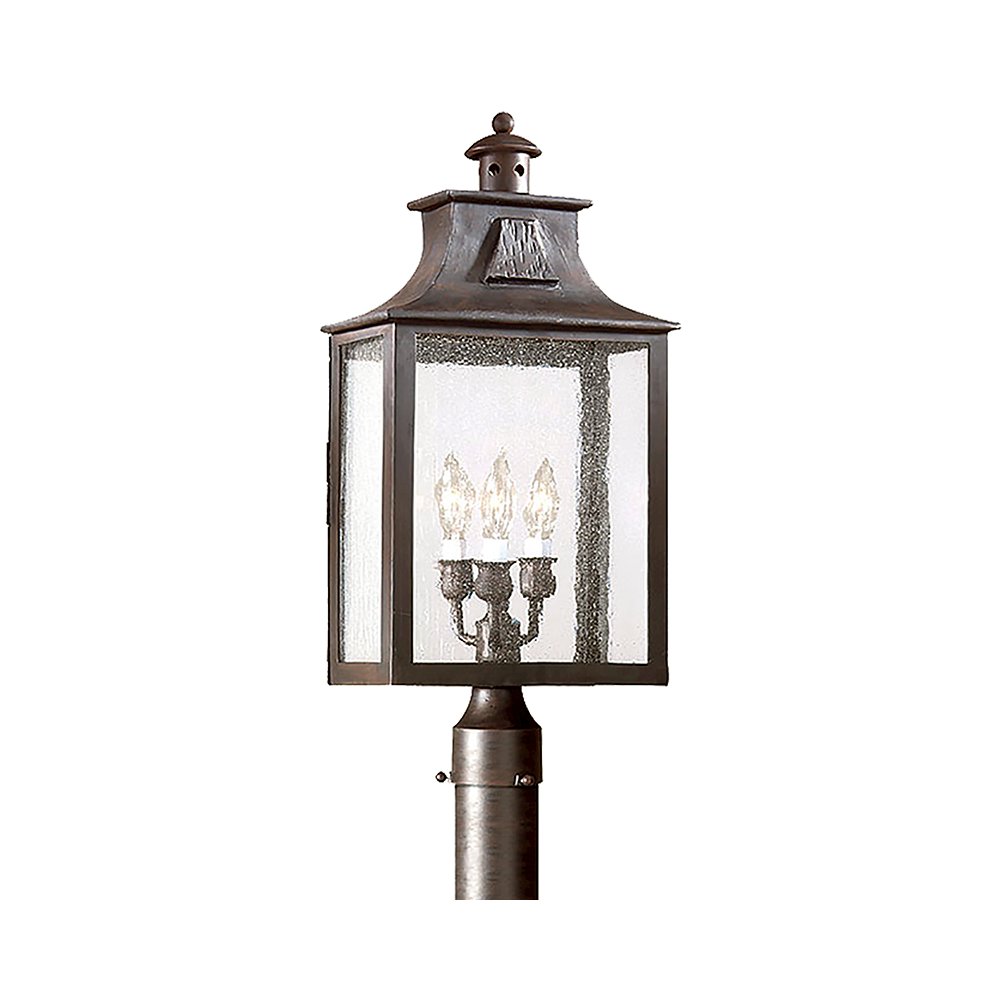Newton Exterior Post, Soft Off Black. Picture 1