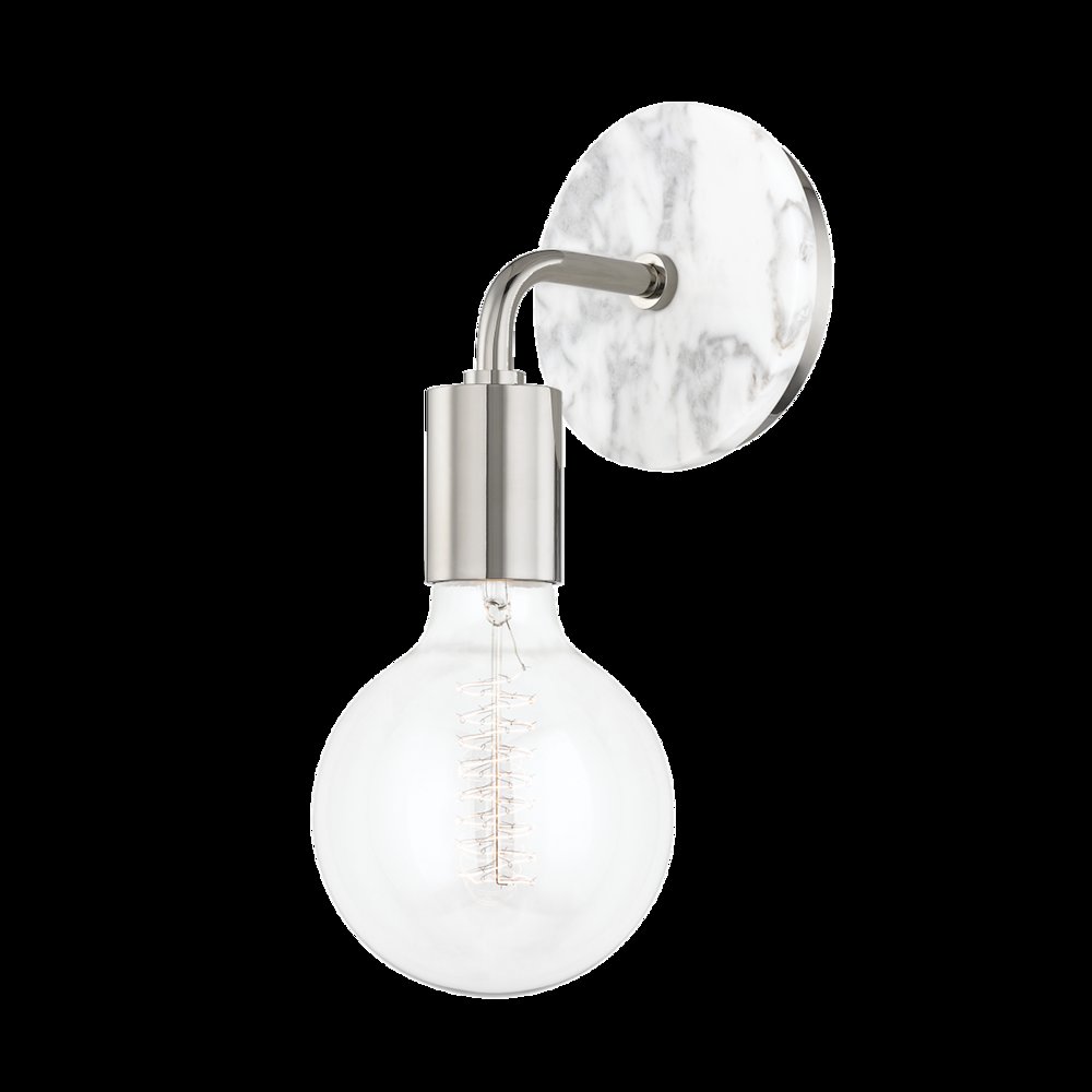 Chloe Wall Sconce, Polished Nickel. Picture 1