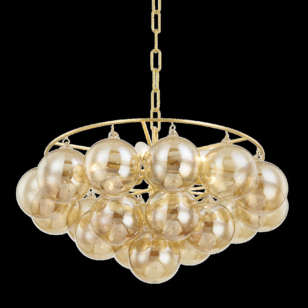 Mimi Chandelier, Aged Brass. Picture 1