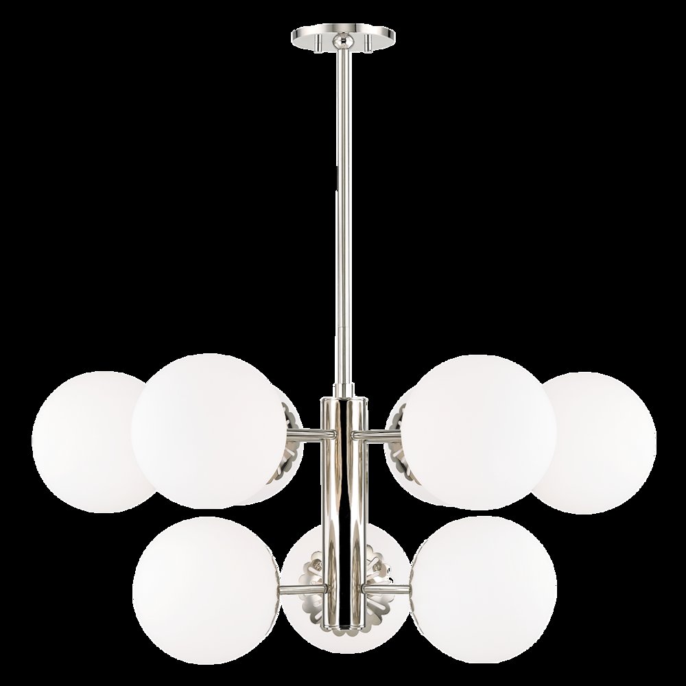 Paige Chandelier, Polished Nickel. Picture 1