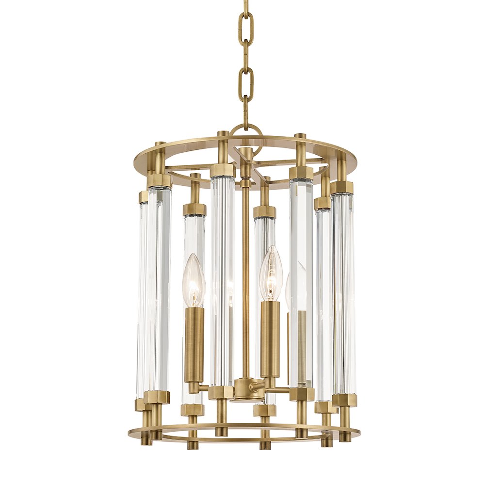 Haddon Lantern, Aged Brass. Picture 1