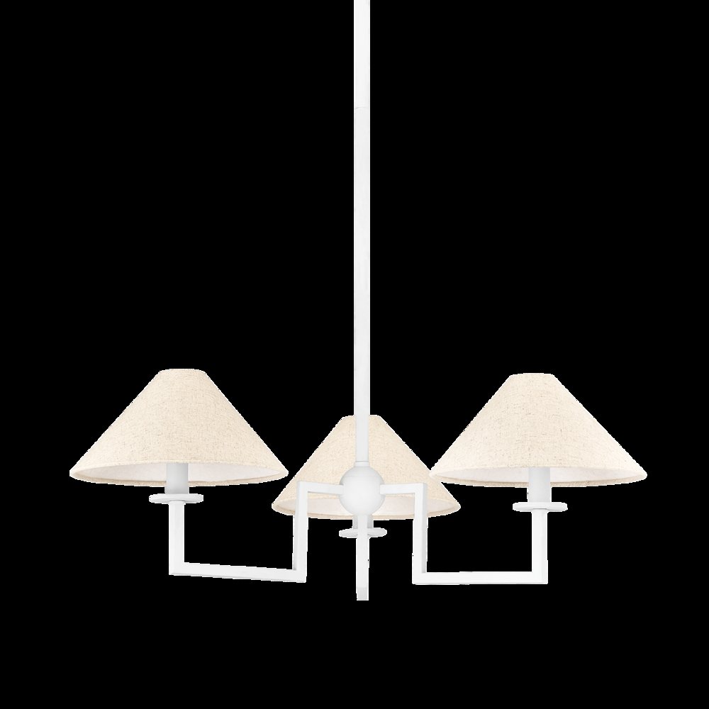 Gladwyne Chandelier, Texture White. Picture 1