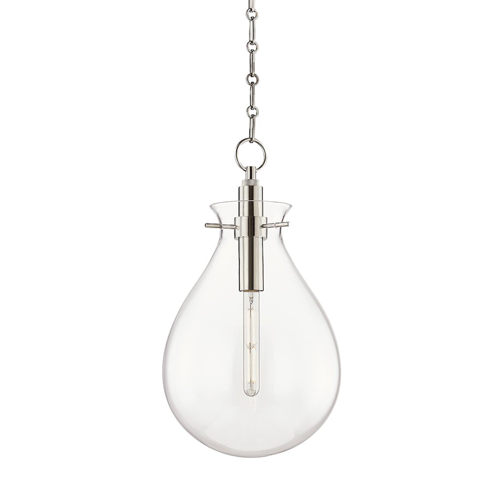Ivy Pendant, Polished Nickel. Picture 1