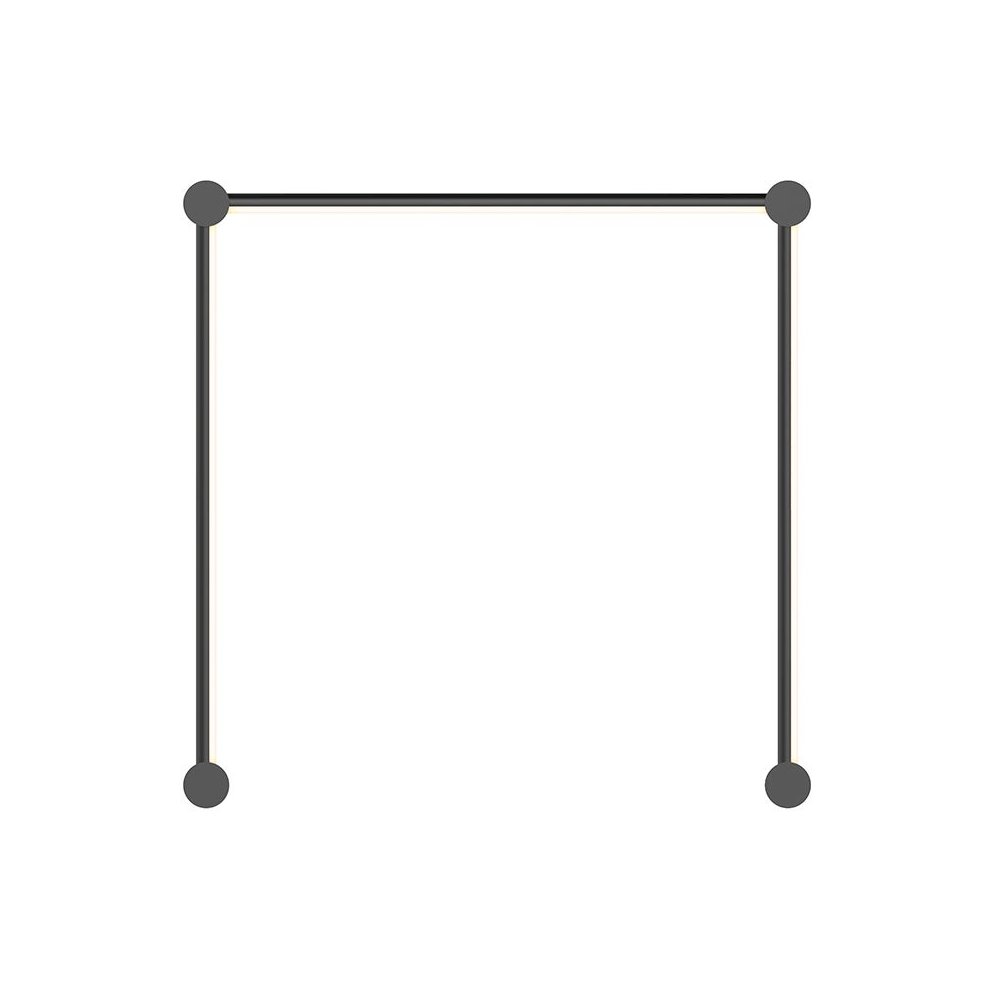 Purolinear 360 Bath and Vanity, Satin Black. Picture 1