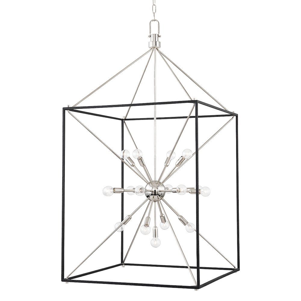 Glendale Lantern, Polished Nickel. Picture 1