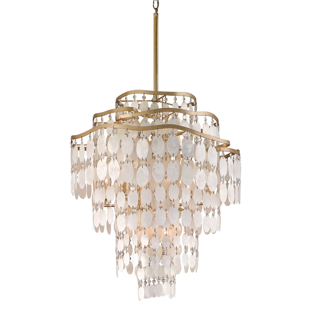Dolce Chandelier, Champagne Leaf. Picture 1