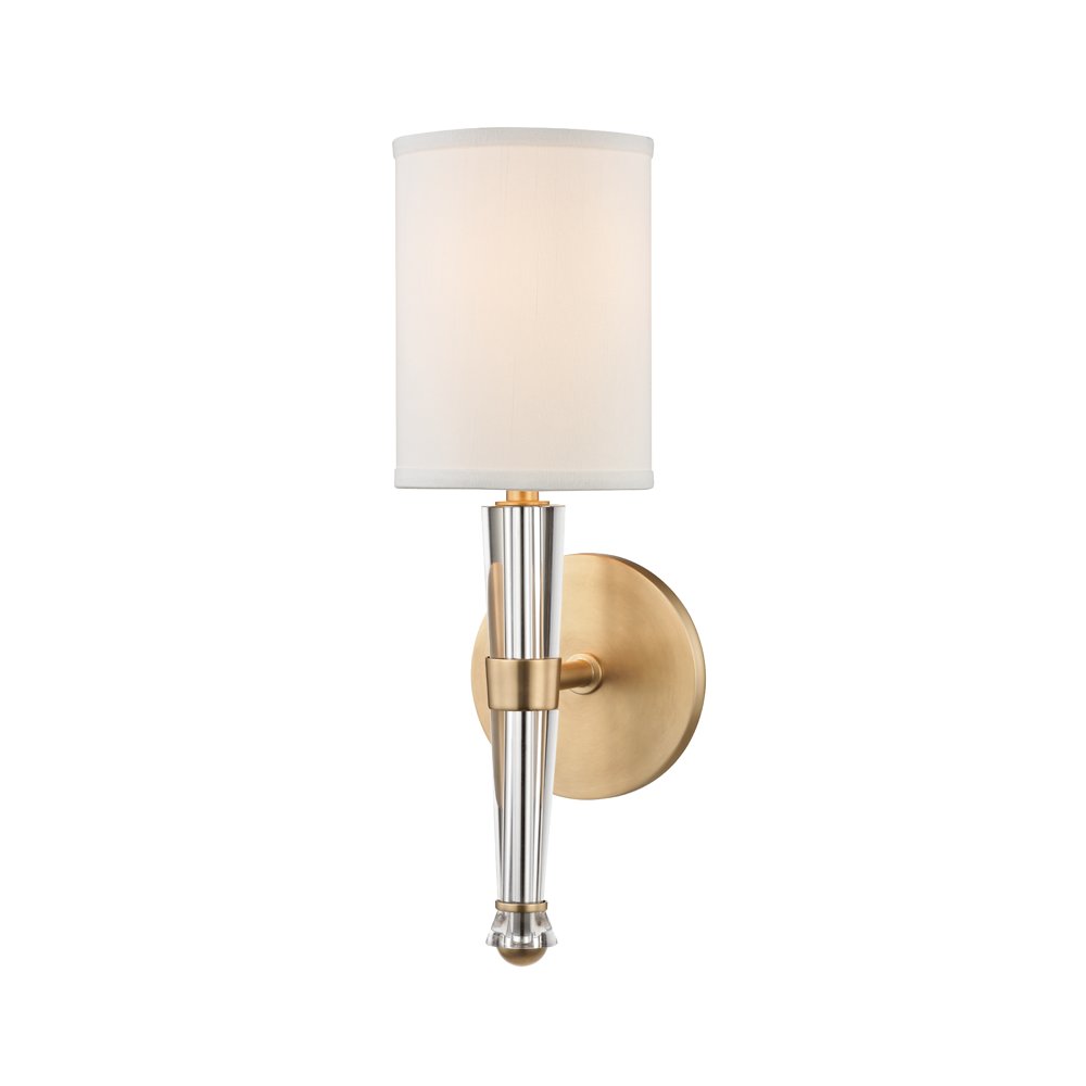 Volta Wall Sconce, Aged Brass. Picture 1