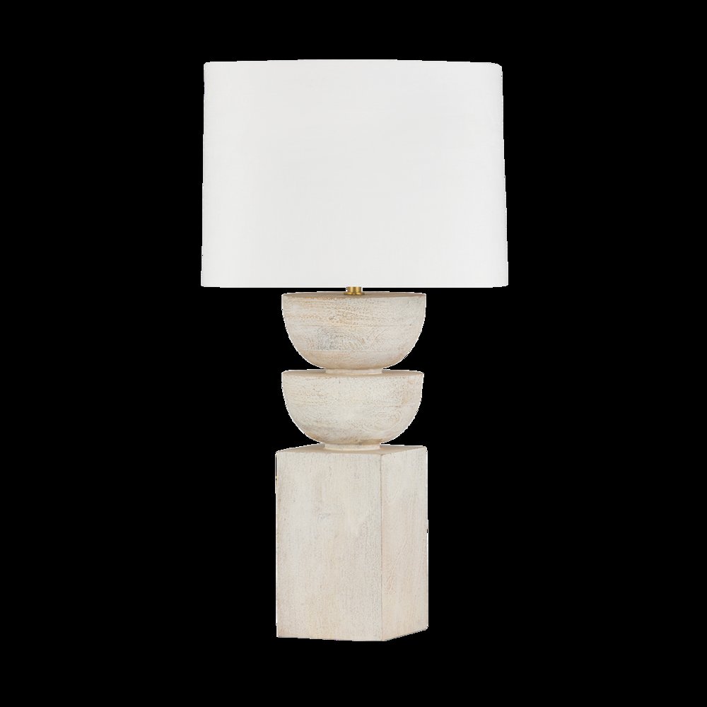 Gardiner Table Lamp, Aged Brass. Picture 1