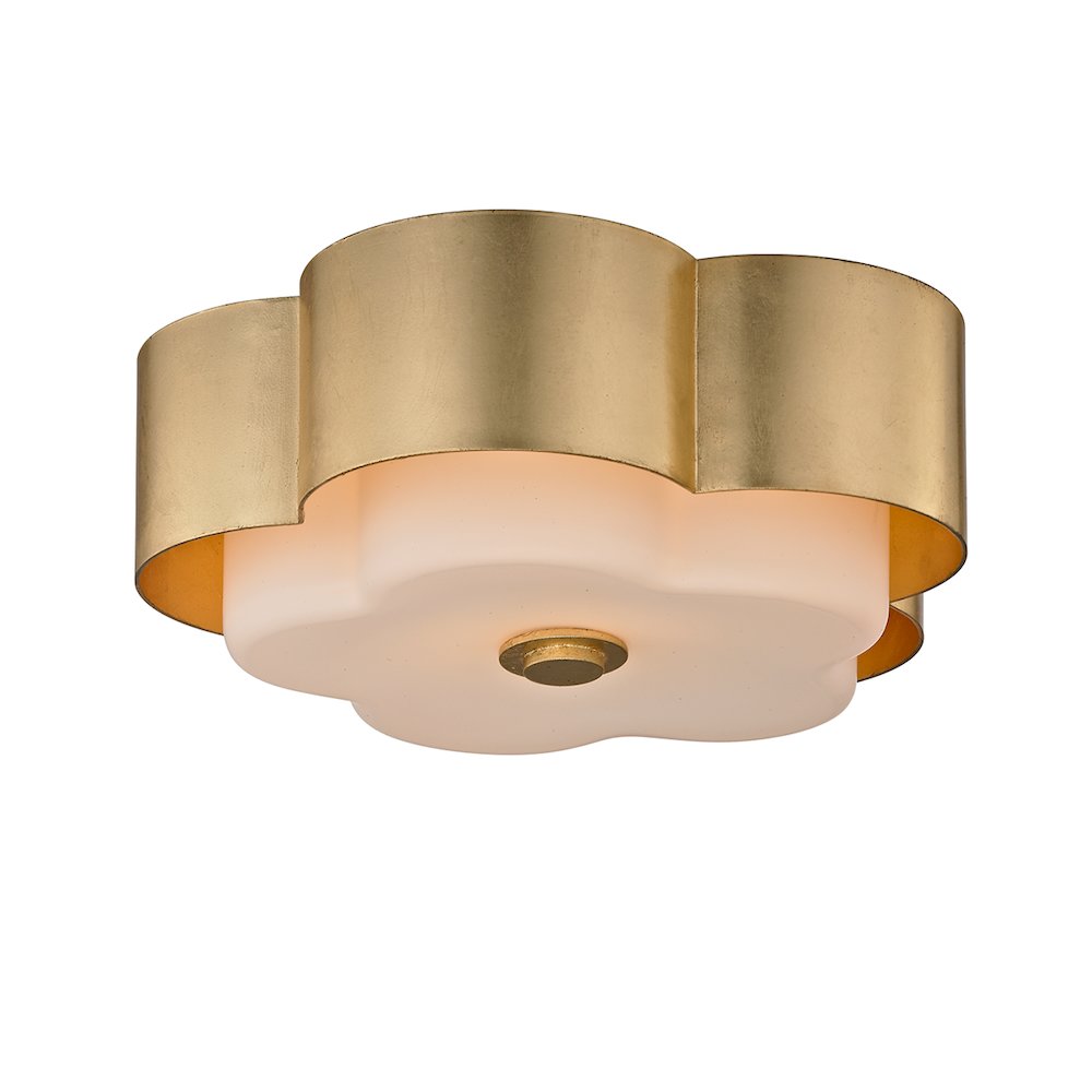 Allure Flush Mount, Gold Leaf. Picture 1