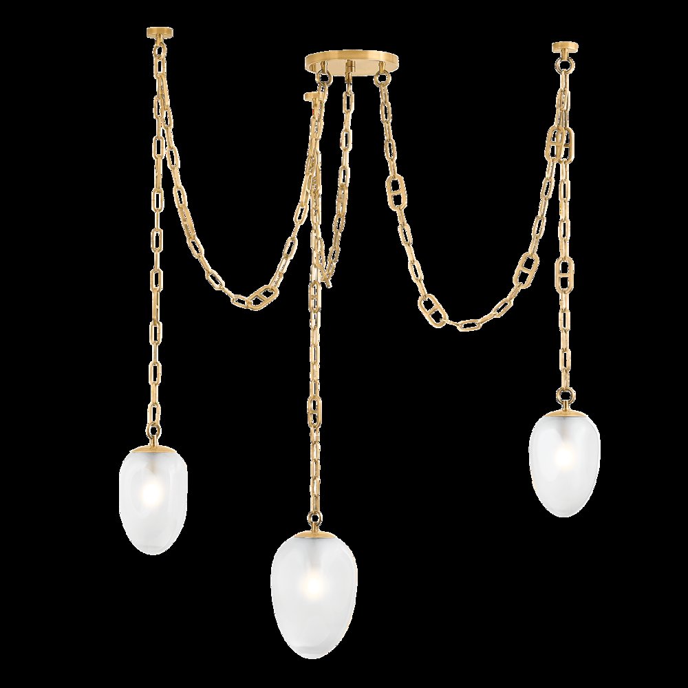 Daith Chandelier, Vintage Brass. Picture 1