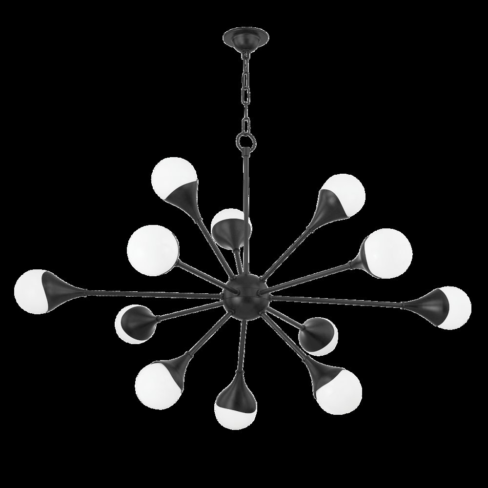 Ariana Chandelier, Soft Black. Picture 1