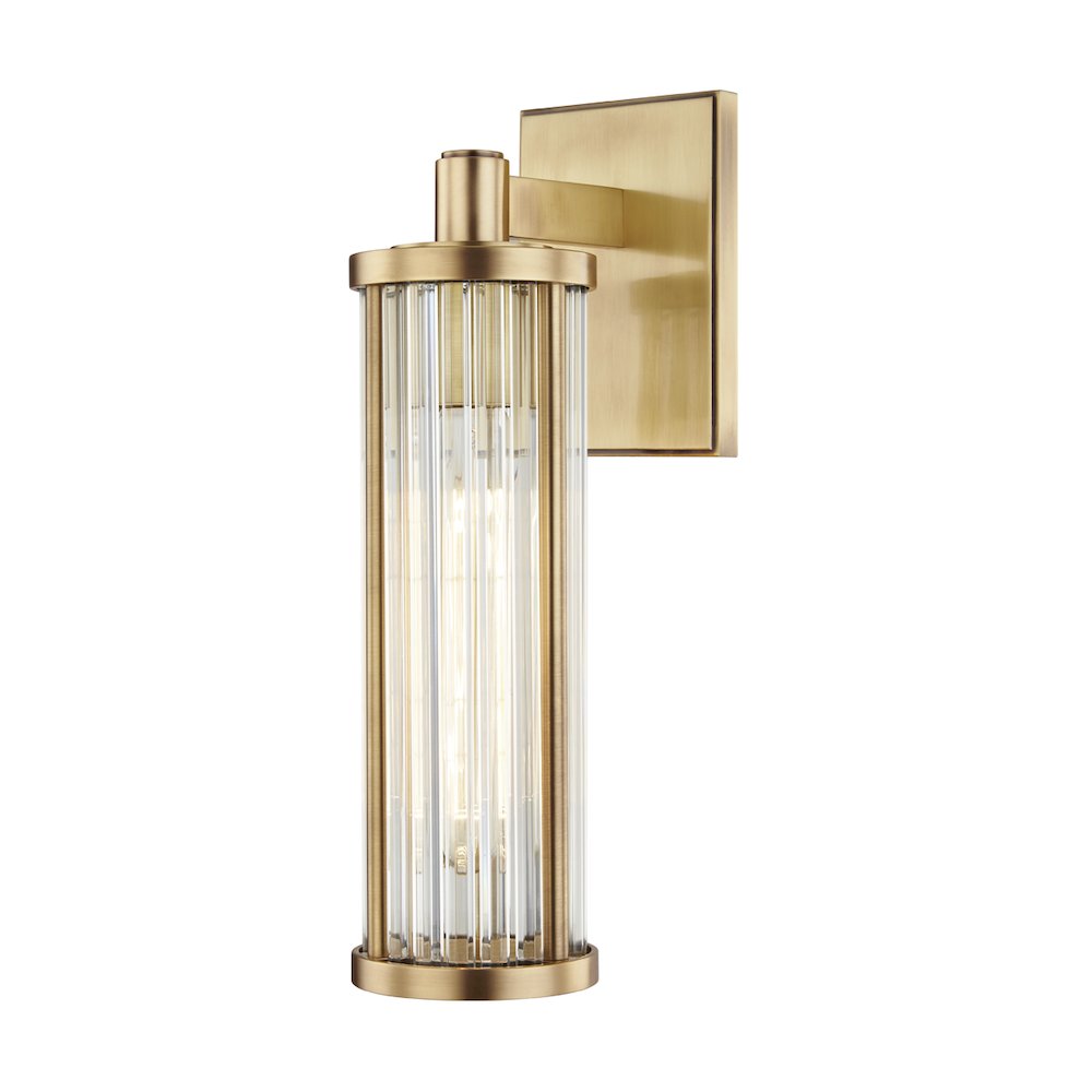 Marley Wall Sconce, Aged Brass. Picture 1