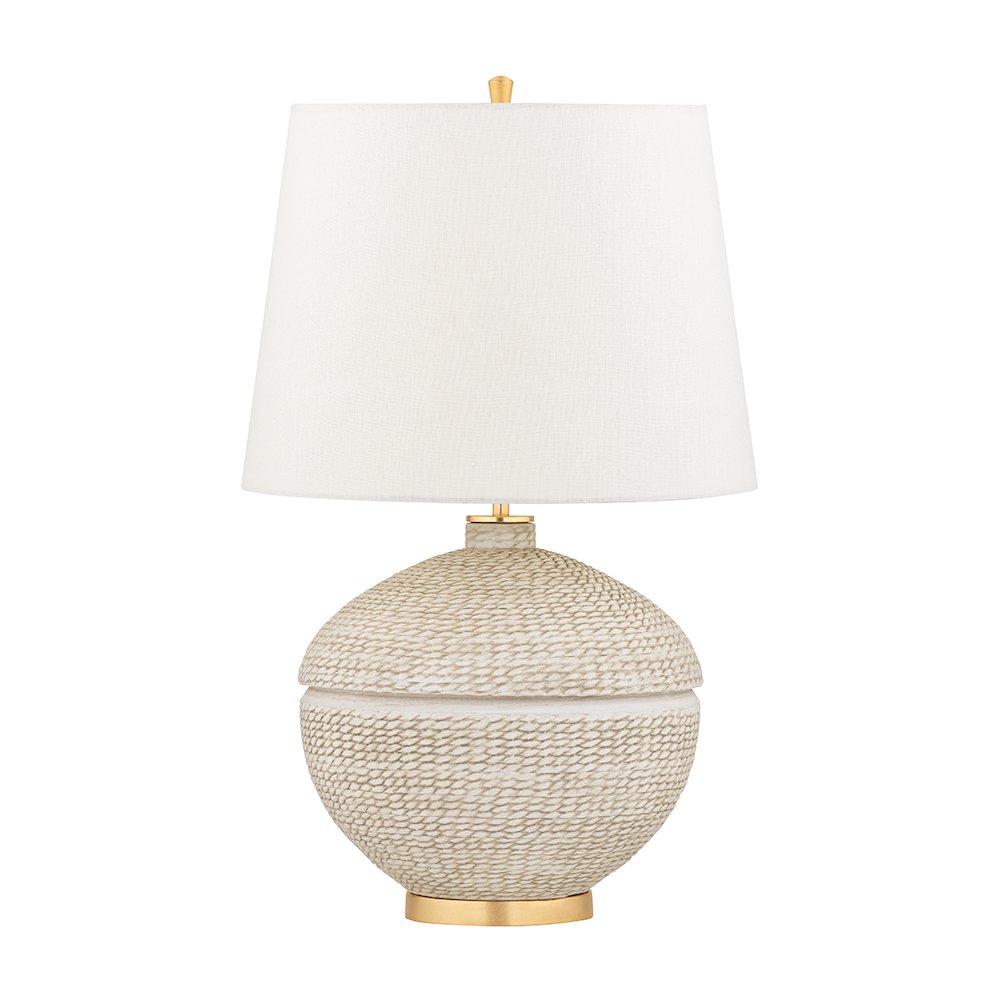 Katonah Table Lamp, Gold Leaf. Picture 1